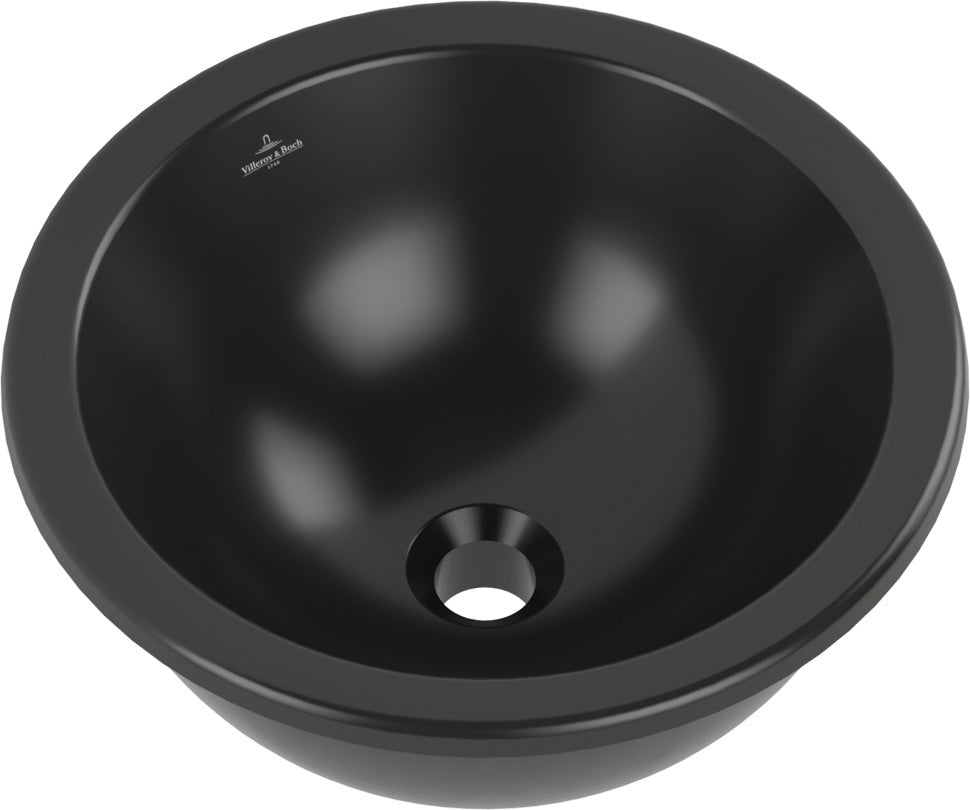 Villeroy & Boch Unterbauwaschbecken Loop & Friends 4A 5201 Pure Black C+ TitanCeram 380x380mm
