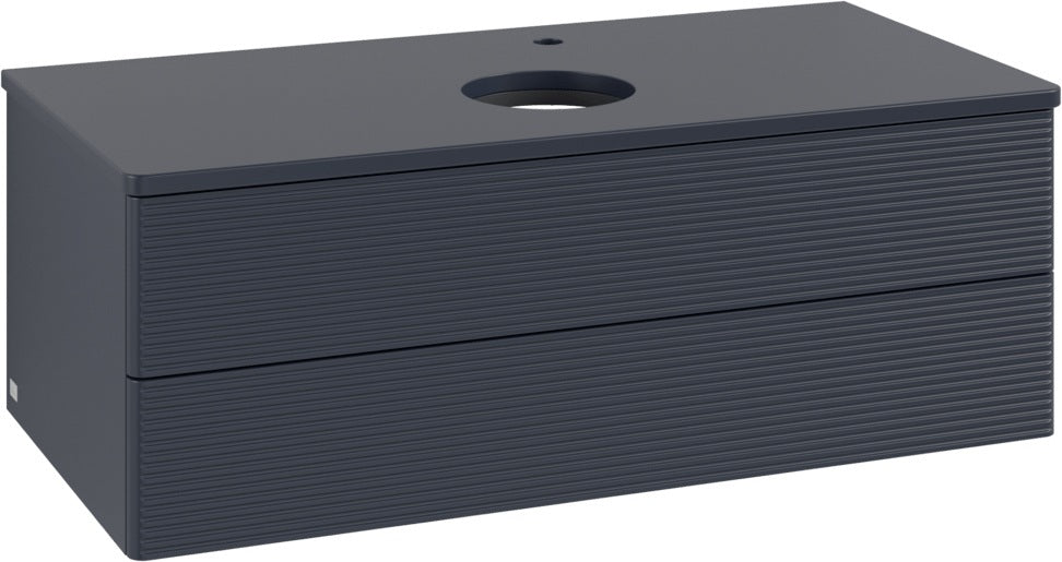 Villeroy & Boch Waschtischunterschrank Antao L20150 1000 mm Anthrazit Matt Lack mit Beleuchtung