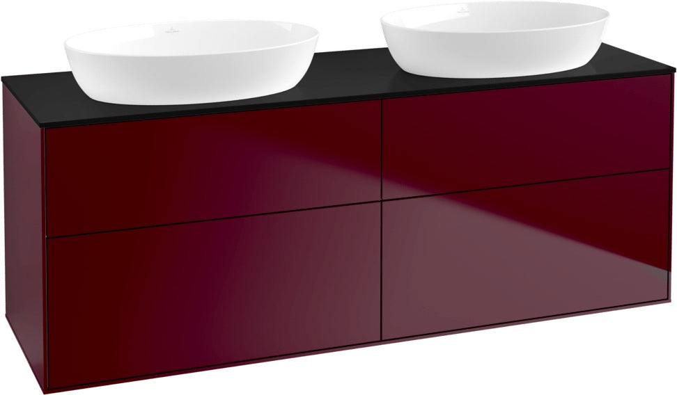 Villeroy & Boch Finion Waschtischunterschrank 1600 mm Glossy White Lacquer mit Beleuchtung