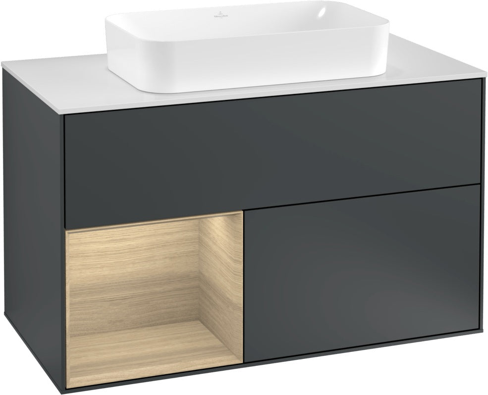 Villeroy & Boch Waschtischunterschrank Finion G241GF Glossy White Lacquer 1000 mm mit Beleuchtung