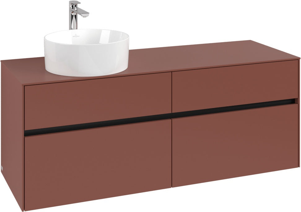 Villeroy & Boch Waschbeckenunterschrank Collaro C046 1400 mm White Oak mit 4 Auszügen
