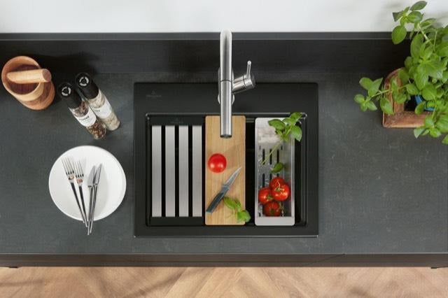 Villeroy & Boch Universalschneidbrett aus Nussbaum – 544 x 400 x 35 mm, Eckig, Zubehör Küche