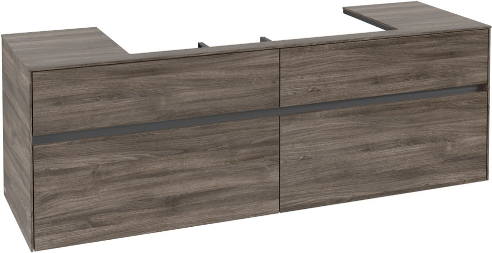 Villeroy & Boch Collaro Waschtischunterschrank 1600 mm Stone Oak – 4 Auszüge, SoftClosing