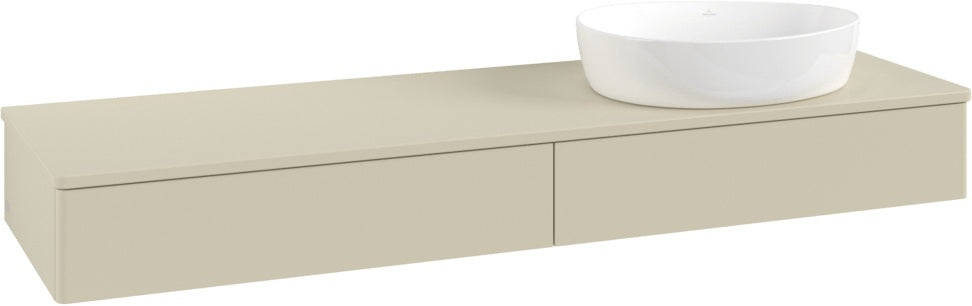 Villeroy & Boch Waschbeckenunterschrank Antao K16050 1600x190x500mm Anthracite Matt Lacquer