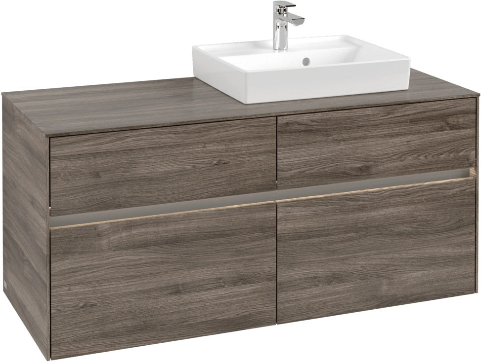 Villeroy & Boch Waschtischunterschrank Collaro C072B0 1200 mm Stone Oak mit Beleuchtung & SoftClosing