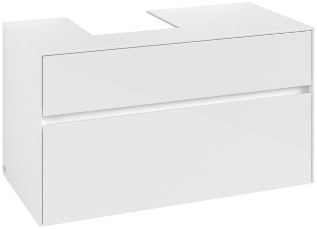 Villeroy & Boch Waschbeckenunterschrank Collaro C09500 1000 mm Glossy White mit SoftClosing