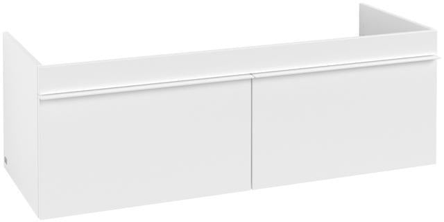 Villeroy & Boch Venticello Waschbeckenunterschrank 1253 mm Glossy White – 2 Auszüge, wandhängend