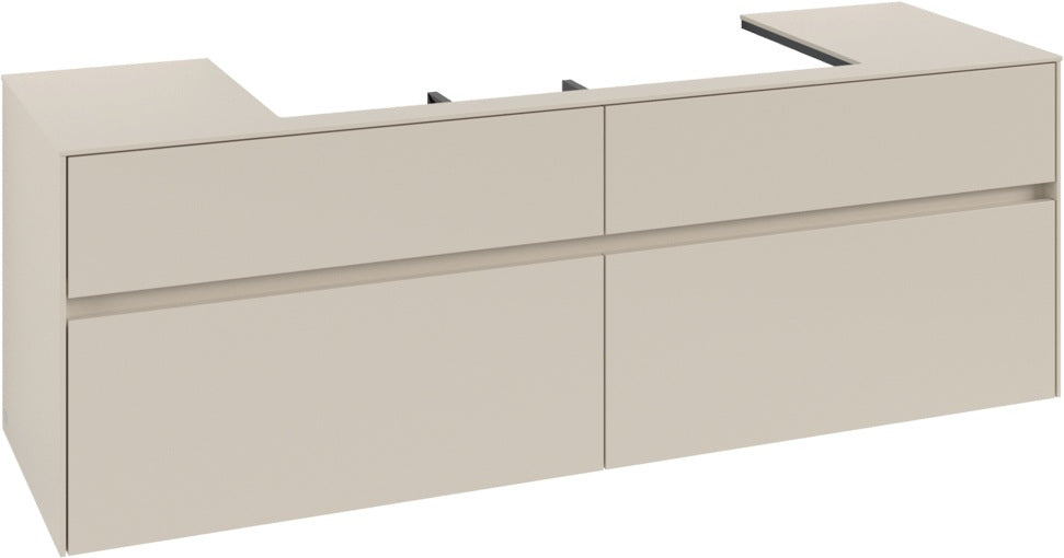 Villeroy & Boch Waschtischunterschrank Collaro C031 1600 mm Cashmere Grey mit 4 Auszügen