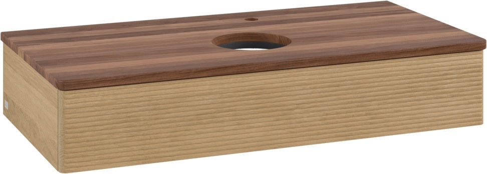 Villeroy & Boch Waschtischunterschrank Antao 1000 mm Warm Walnut mit Auszugsbeleuchtung
