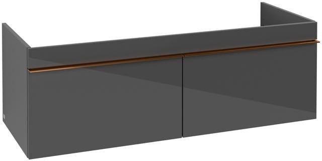 Villeroy & Boch Venticello Waschbeckenunterschrank 1253 mm Glossy White – 2 Auszüge, wandhängend