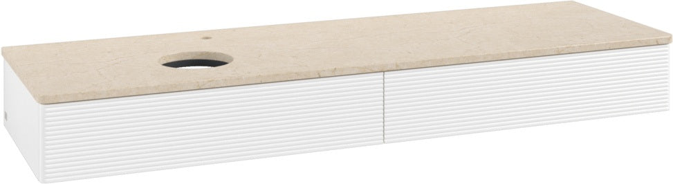 Villeroy & Boch Antao Waschtischunterschrank 1600 mm grau mit 2 Auszügen und Push-Open
