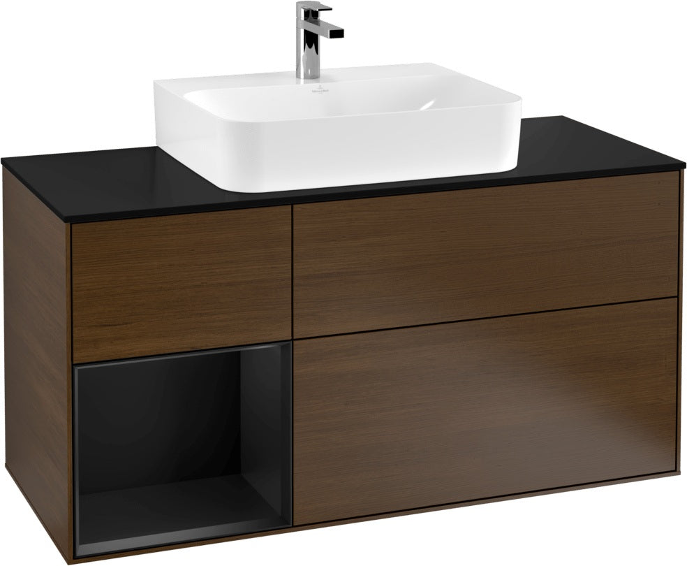 Villeroy & Boch Finion Waschbeckenunterschrank 1200 mm Glossy White mit Beleuchtung