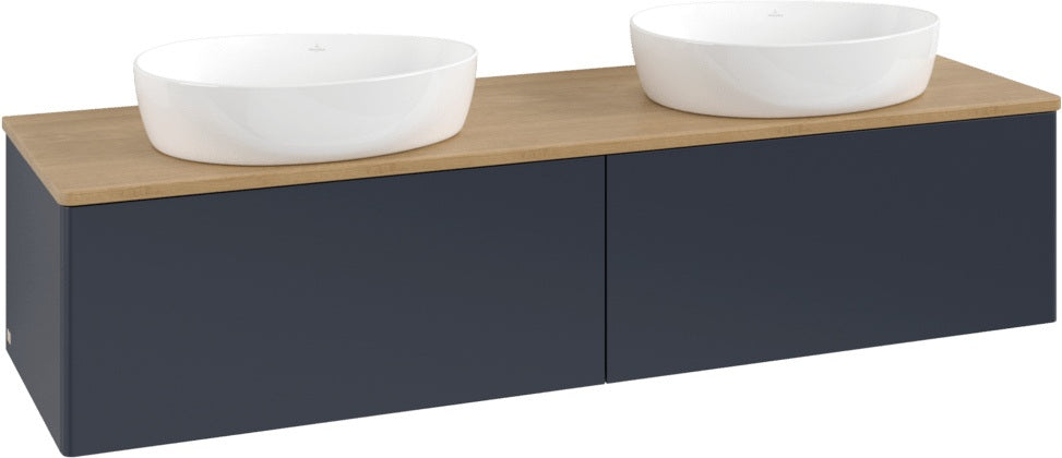Villeroy & Boch Waschtischunterschrank Antao 1600 mm Anthrazit Matt – 2 Auszüge, SoftClosing