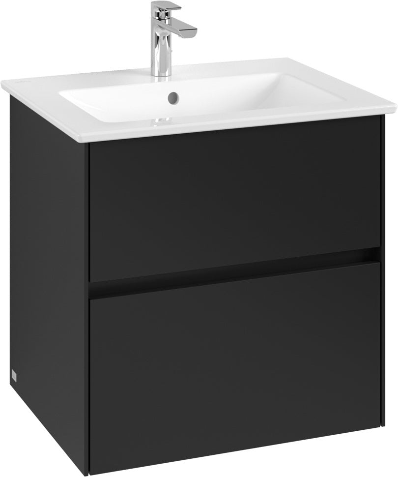 Villeroy & Boch Waschbeckenunterschrank Collaro C143 White Oak 611 mm eckig mit SoftClosing