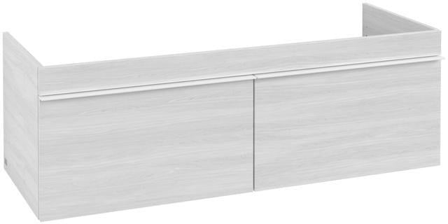 Villeroy & Boch Venticello Waschbeckenunterschrank 1253 mm Glossy White – 2 Auszüge, wandhängend