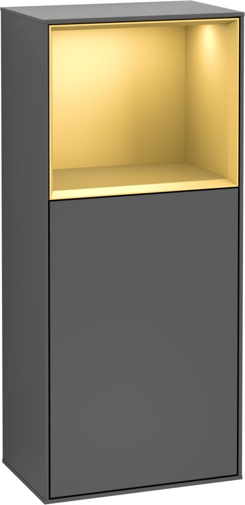 Villeroy & Boch Finion Seitenschrank G510GF, 418 mm, Glossy White Lacquer, mit Beleuchtung