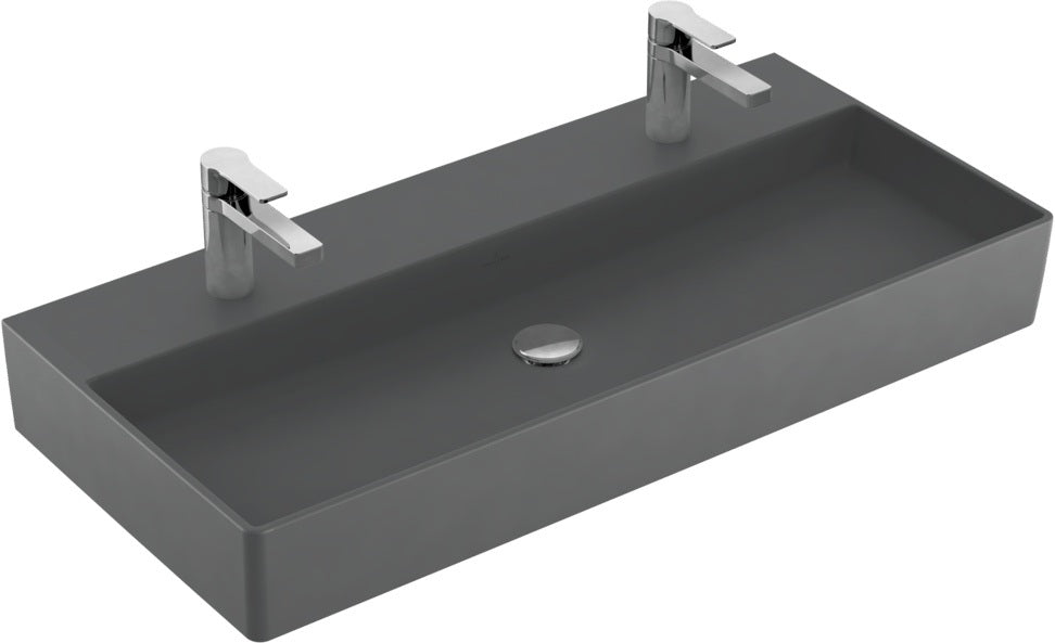 Villeroy & Boch Memento 2.0 Wandwaschbecken 1000 mm Graphite CeramicPlus – matt, rechteckig, TitanCeram