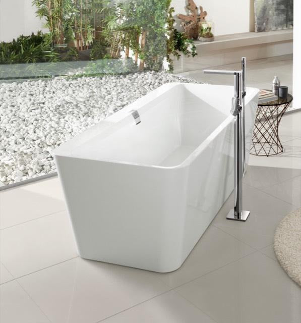 Villeroy & Boch Squaro Edge 12 Freistehende Badewanne 1800x800mm Weiß Alpin Quaryl