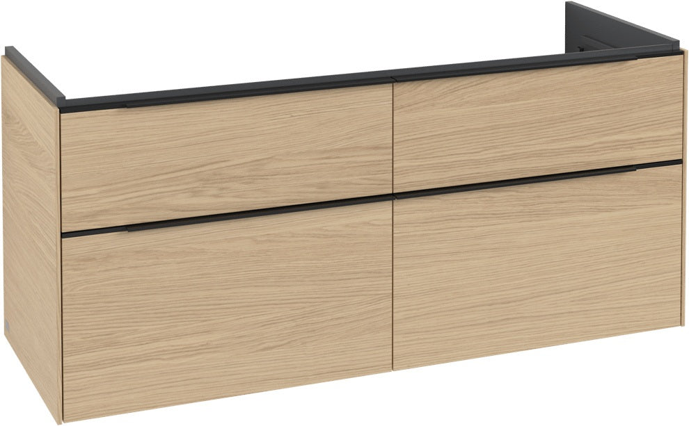 Villeroy & Boch Subway 3.0 Waschtischunterschrank 1272 mm Brilliant White mit 4 Auszügen