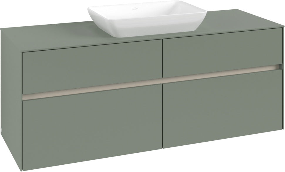 Villeroy & Boch Waschtischunterschrank Collaro C116 B0 1400 mm White Oak mit Beleuchtung