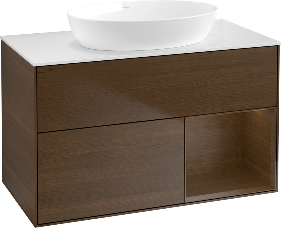 Villeroy & Boch Finion Waschtischunterschrank FA21GFGF 1000 mm Glossy White Lacquer