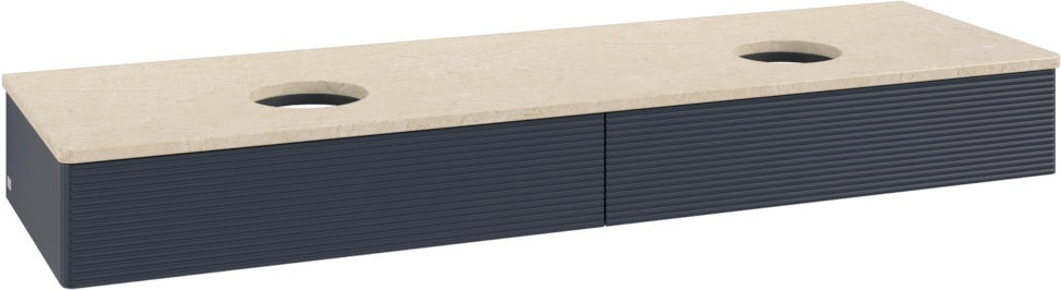 Villeroy & Boch Antao Waschtischunterschrank 1600 mm Anthrazit Matt mit LED-Beleuchtung und SoftClosing