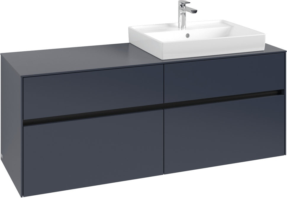 Villeroy & Boch Waschtischunterschrank Collaro C086 B0 1400 mm White Oak mit Beleuchtung und SoftClosing