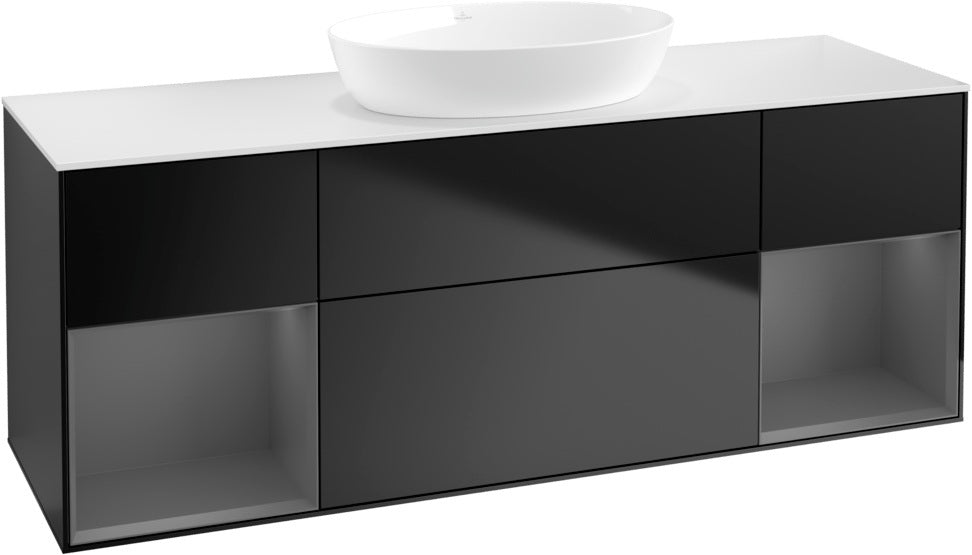 Villeroy & Boch Finion Waschtischunterschrank GD01GF 1600 mm Glossy White Lacquer mit Beleuchtung