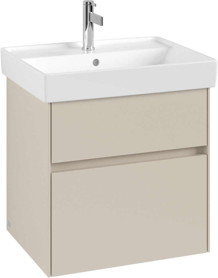 Villeroy & Boch Waschbeckenunterschrank Collaro C008 B0 Kansas Oak mit LED-Beleuchtung und SoftClosing