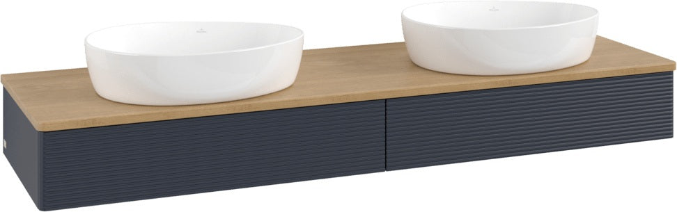 Villeroy & Boch Waschbeckenunterschrank Antao K17111 1600 mm Anthrazit Matt Lack