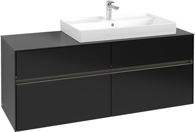 Villeroy & Boch Collaro Waschtischunterschrank 1400 mm mit LED-Beleuchtung und 4 Auszügen