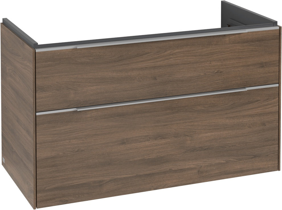 Villeroy & Boch Subway 3.0 Waschtischunterschrank C570L0 Brilliant White mit LED-Beleuchtung und SoftClosing
