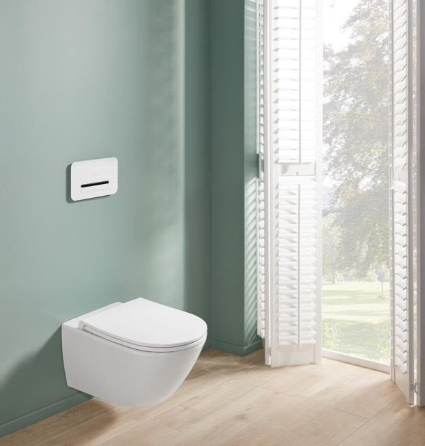 Villeroy & Boch WC-Set Universo TwistFlush 4670T9 wandhängend spülrandlos 370x560 mm Weiß Alpin