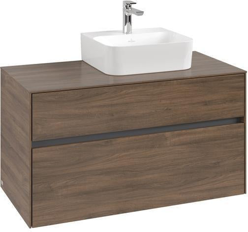 Villeroy & Boch Waschtischunterschrank Collaro 1000 mm Arizona Oak mit 2 Auszügen und SoftClosing
