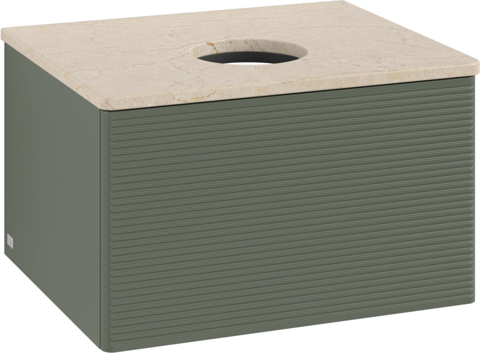 Villeroy & Boch Antao Waschtischunterschrank 600 mm Anthracite Matt – Wandmontage, 1 Auszug, SoftClosing
