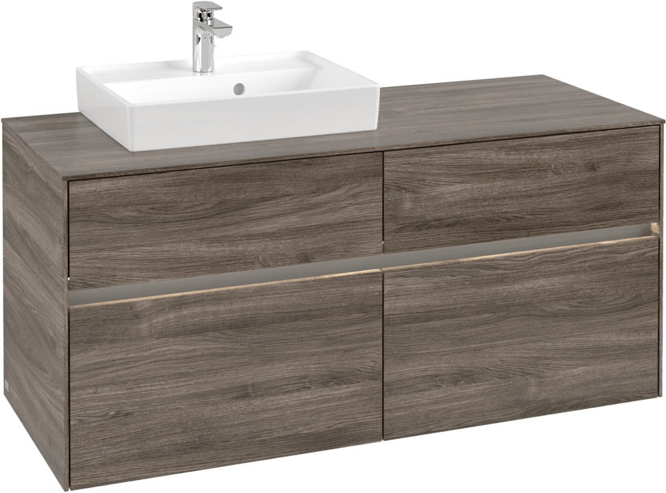 Villeroy & Boch Waschtischunterschrank Collaro C071 B0 1200 mm Stone Oak mit Beleuchtung