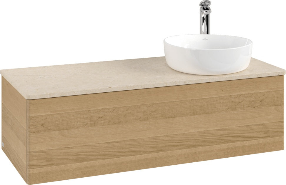 Villeroy & Boch Waschtischunterschrank Antao K34053 1200 mm Warm Walnut mit Hahn