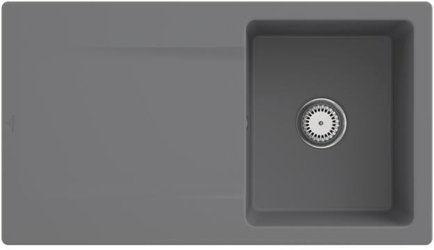 Villeroy & Boch Einbauspüle Siluet 50 900x510mm TitanCeram Ebony CeramicPlus reversibel