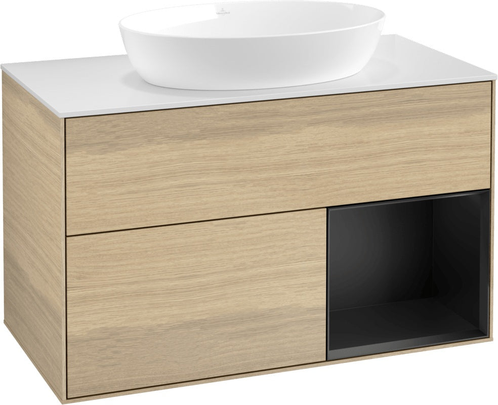 Villeroy & Boch Finion Waschtischunterschrank FA21GFGF 1000 mm Glossy White Lacquer
