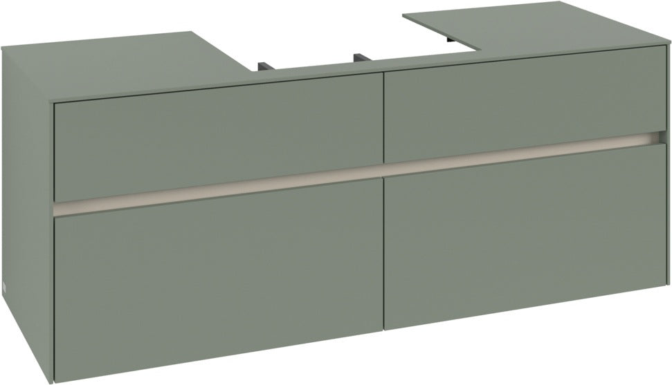 Villeroy & Boch Waschtischunterschrank Collaro C084 White Oak 1400 mm mit 4 Auszügen