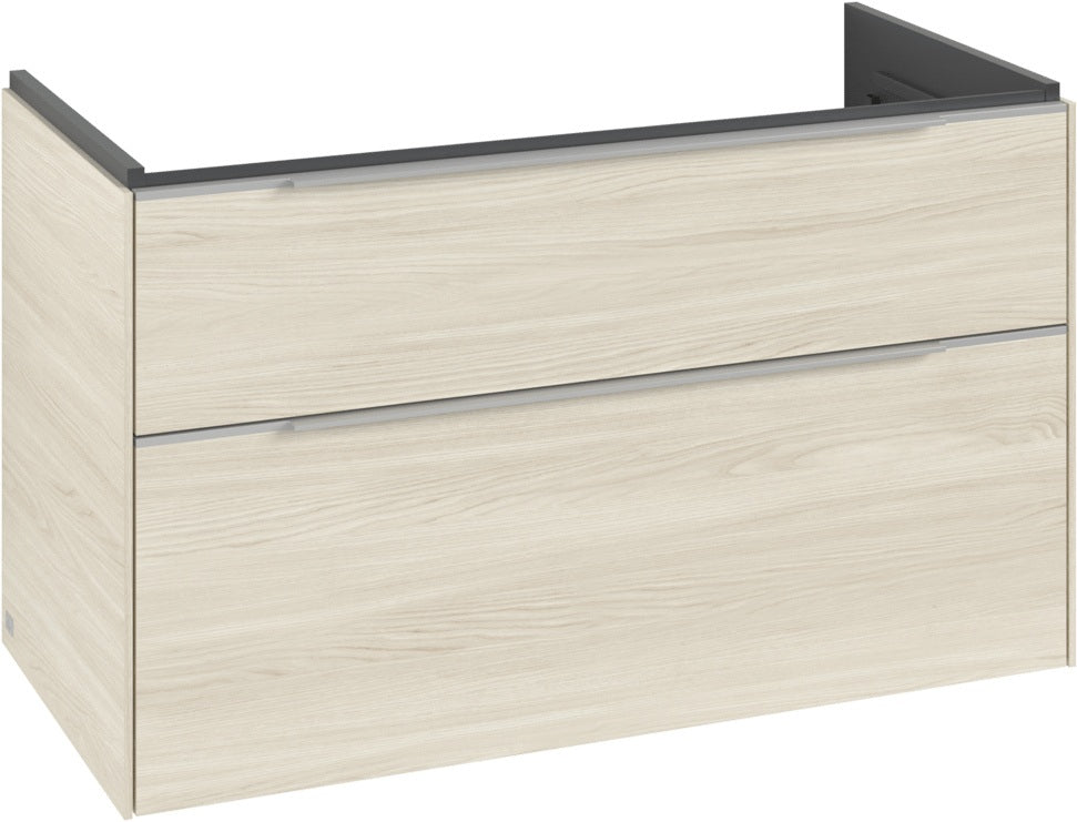 Villeroy & Boch Subway 3.0 Waschtischunterschrank C570L0 Brilliant White mit LED-Beleuchtung und SoftClosing