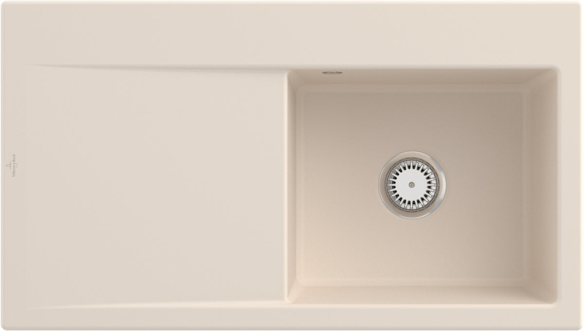 Villeroy & Boch Einbauspüle Subway Style 50 Weiß Alpin CeramicPlus 900 mm