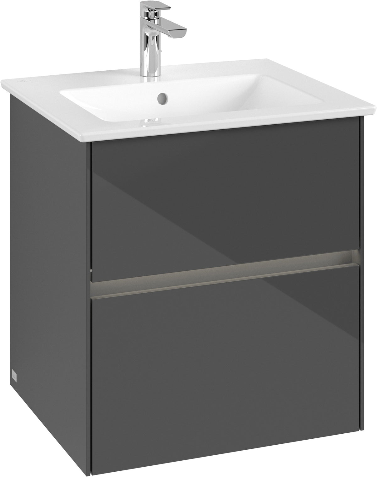 Villeroy & Boch Collaro Waschtischunterschrank C142 B0, 561 mm, Glossy White, mit LED-Beleuchtung