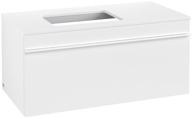 Villeroy & Boch Venticello Waschtischunterschrank Glossy White 957 mm, Auszug links