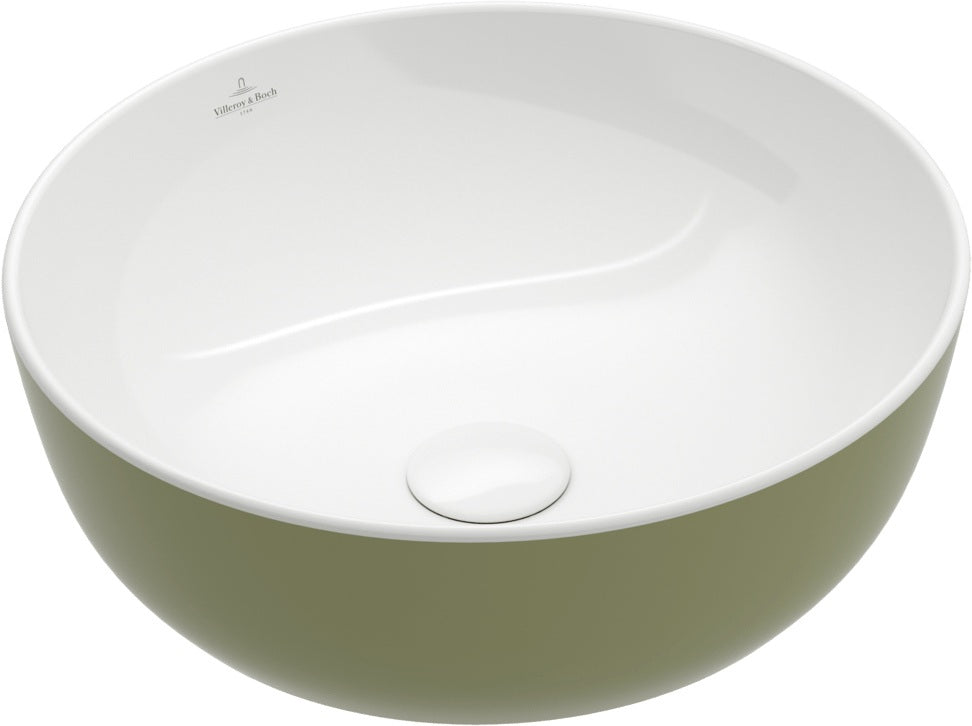 Villeroy & Boch Artis Aufsatzwaschbecken 430 mm rund French Linen TitanCeram