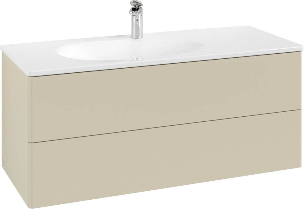 Villeroy & Boch Antao Waschtischunterschrank 1188 mm Glossy White Lacquer mit Beleuchtung