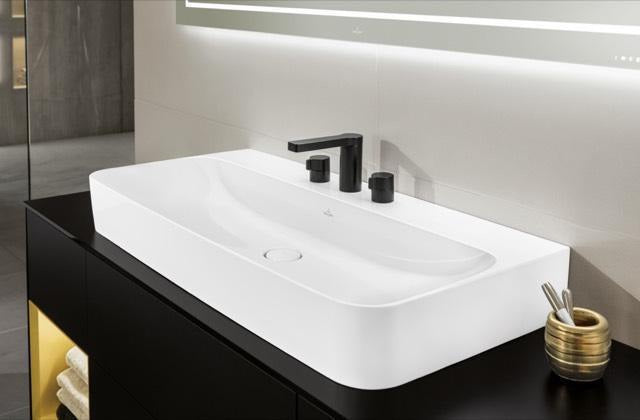 Villeroy & Boch Wandwaschbecken Finion 41681B 1000 mm Rechteck Weiß Alpin CeramicPlus