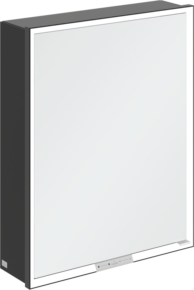 Villeroy & Boch Spiegelschrank My View+ B48110 1000 mm Graphite mit LED-Beleuchtung und SoftClosing