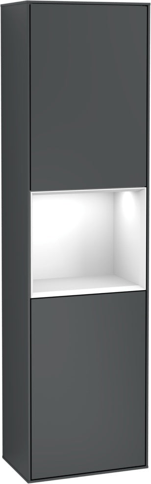 Villeroy & Boch Hochschrank Finion G460GF – Hochglanz Weiß, LED-Beleuchtung, SoftClose