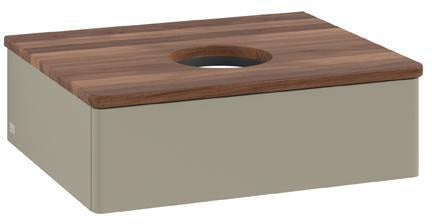 Villeroy & Boch Antao Waschtischunterschrank 600 mm, 1 Auszug, Stone Grey Matt, wandhängend